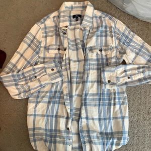 Blue & White Flannel